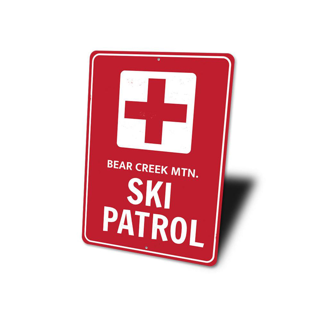 Ski Patrol Cross Sign