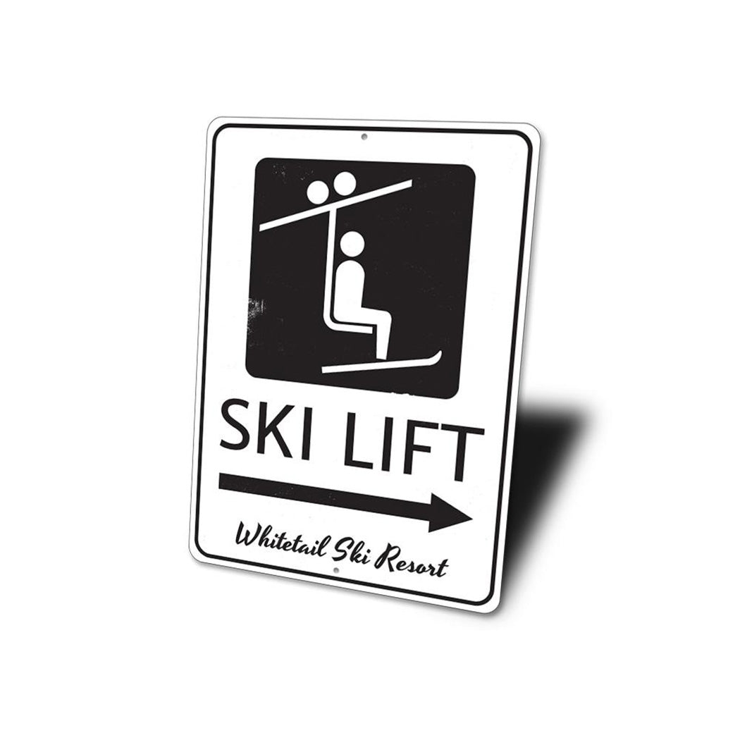 Ski Lift Directional Arrow Sign – Lizton Sign Shop Wholesale