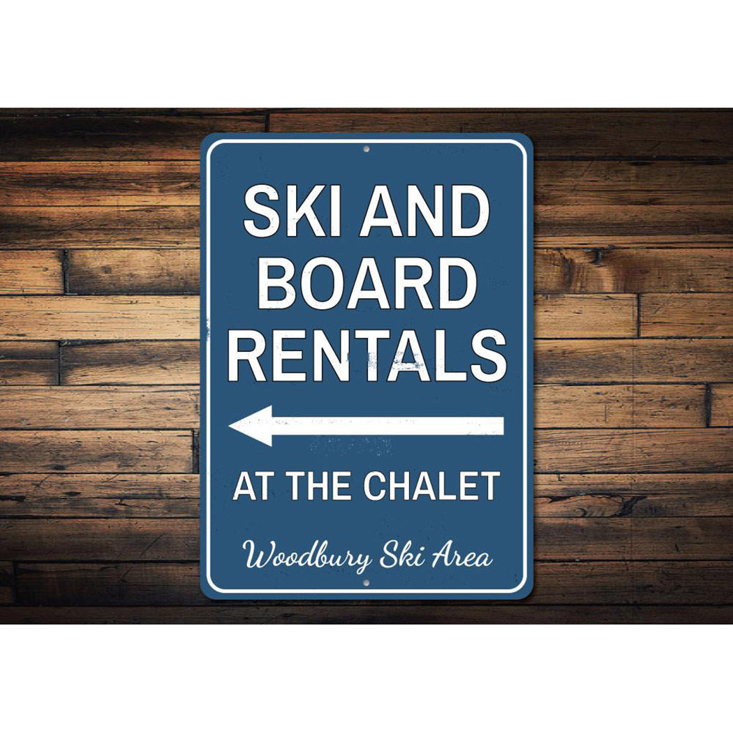 Ski & Board Rentals Sign