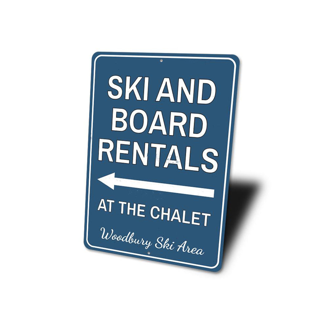 Ski & Board Rentals Sign