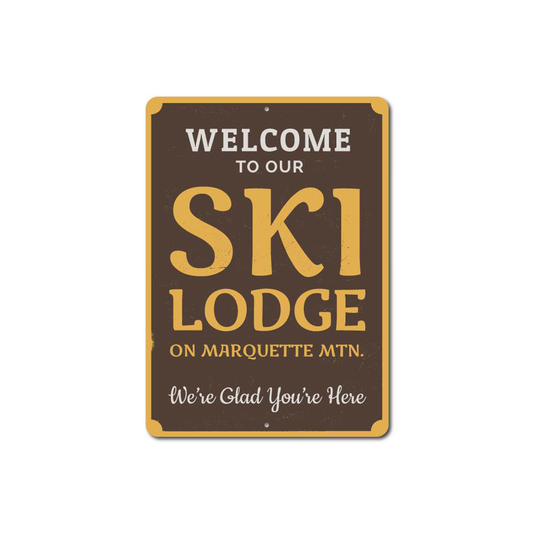 Ski Lodge Welcome Sign