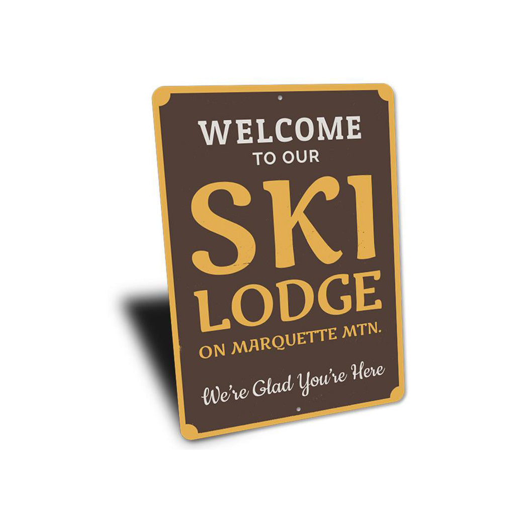 Ski Lodge Welcome Sign