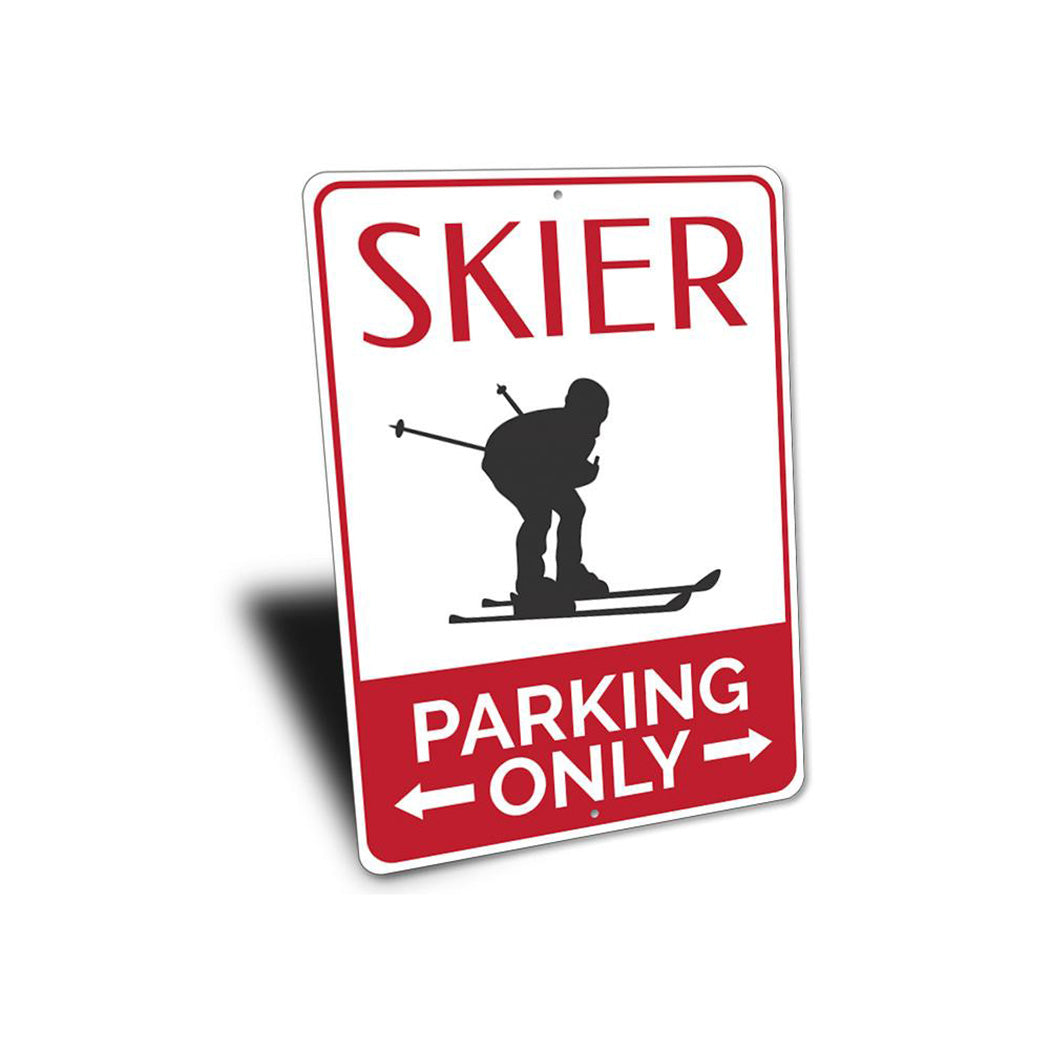 Skier Parking Sign