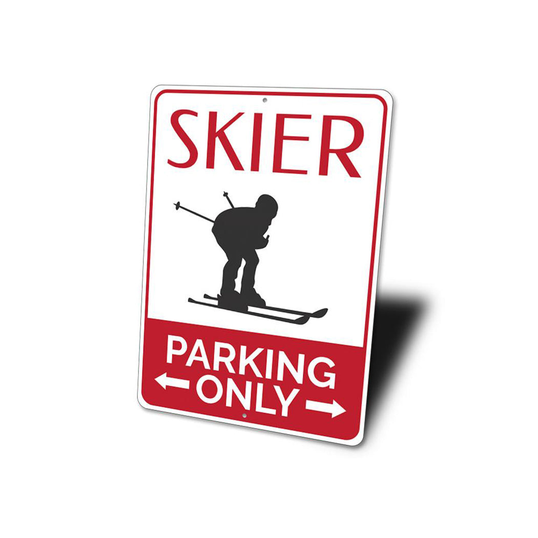 Skier Parking Sign