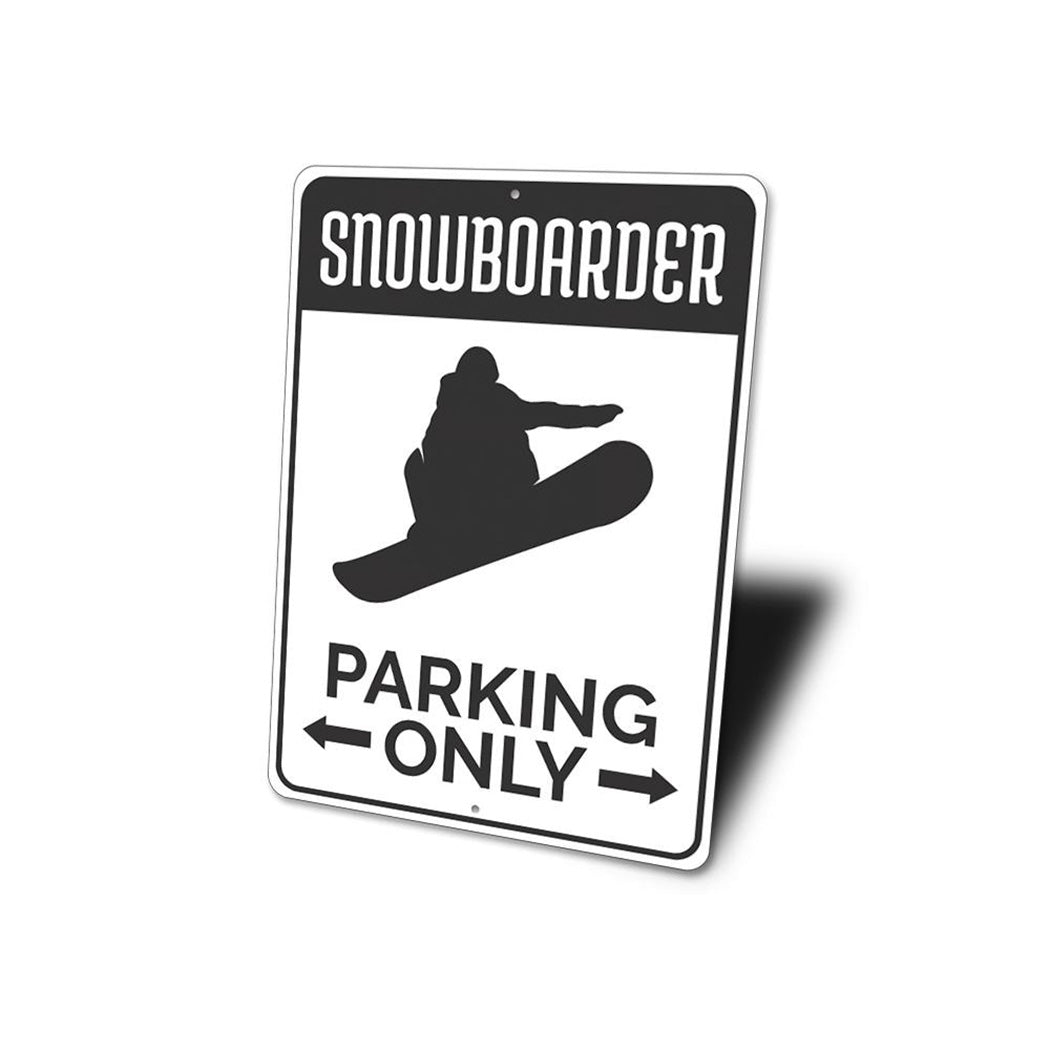 Snowboarding Parking Sign