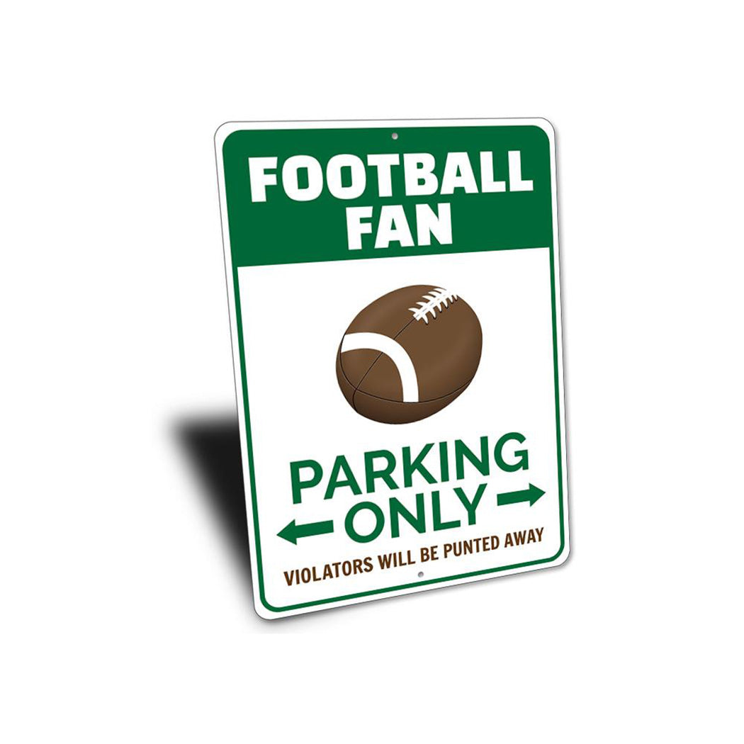 Football Fan Parking Sign