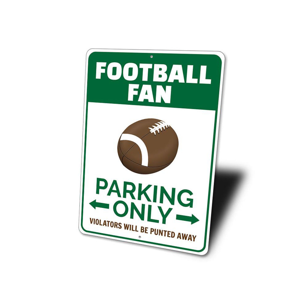 Football Fan Parking Sign