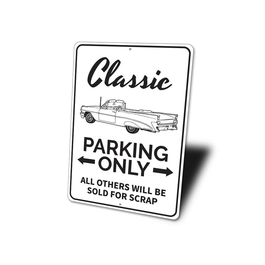 Classic Car Parking Sign