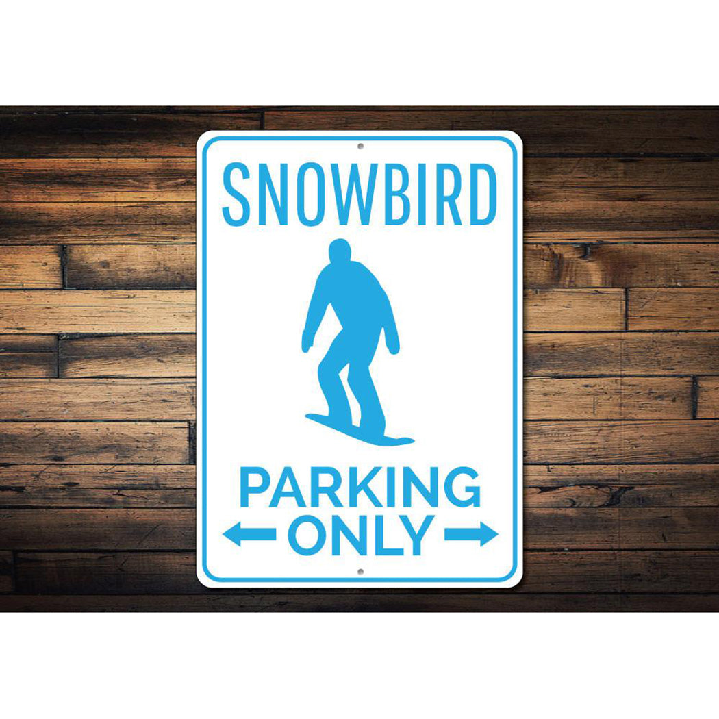 Snowbird Parking Sign