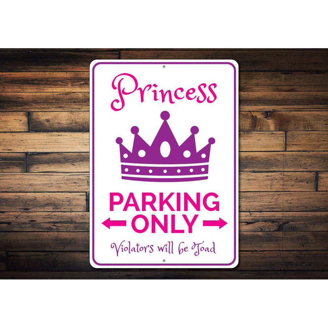 Princess Parking Sign