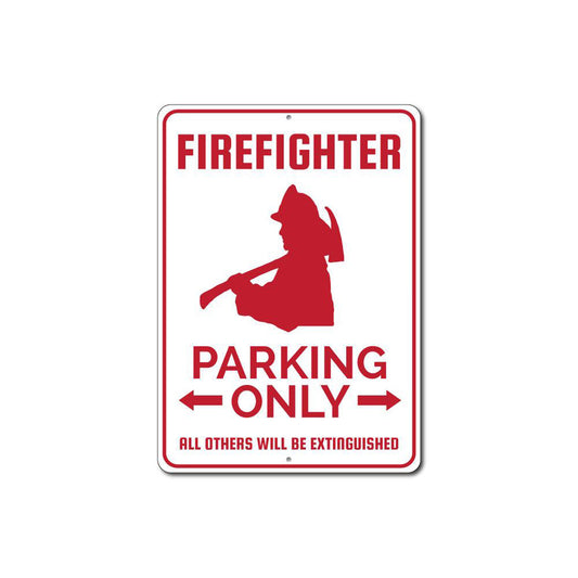 Firefighter Parking Sign