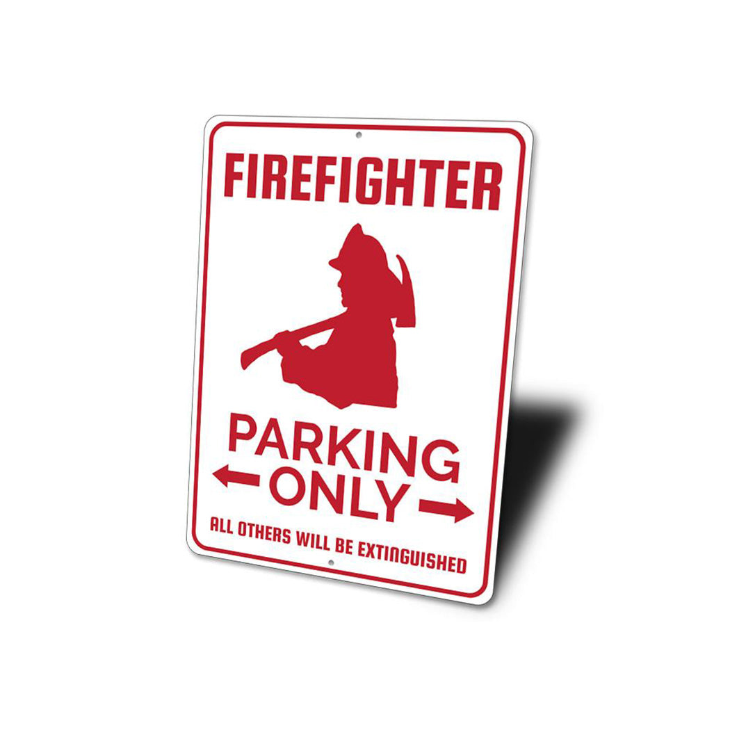 Firefighter Parking Sign