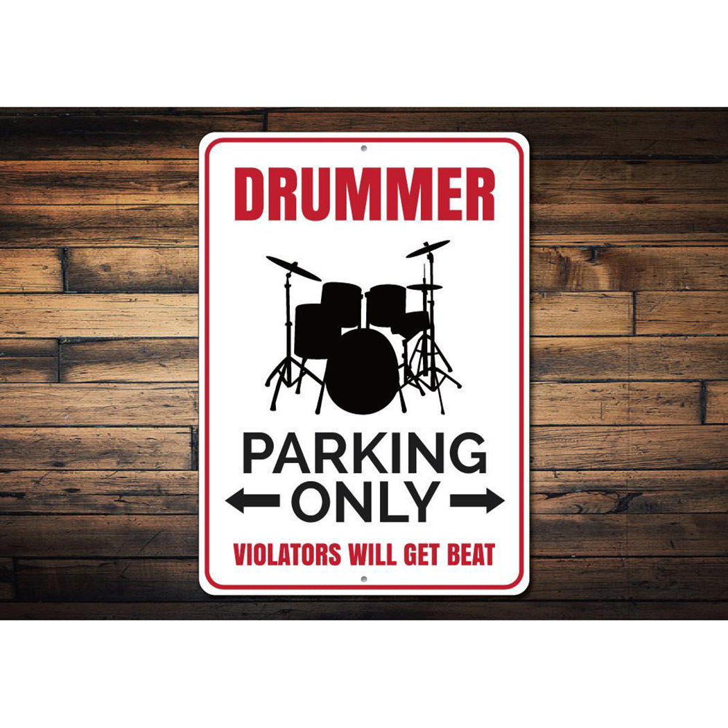 Drummer Parking Sign