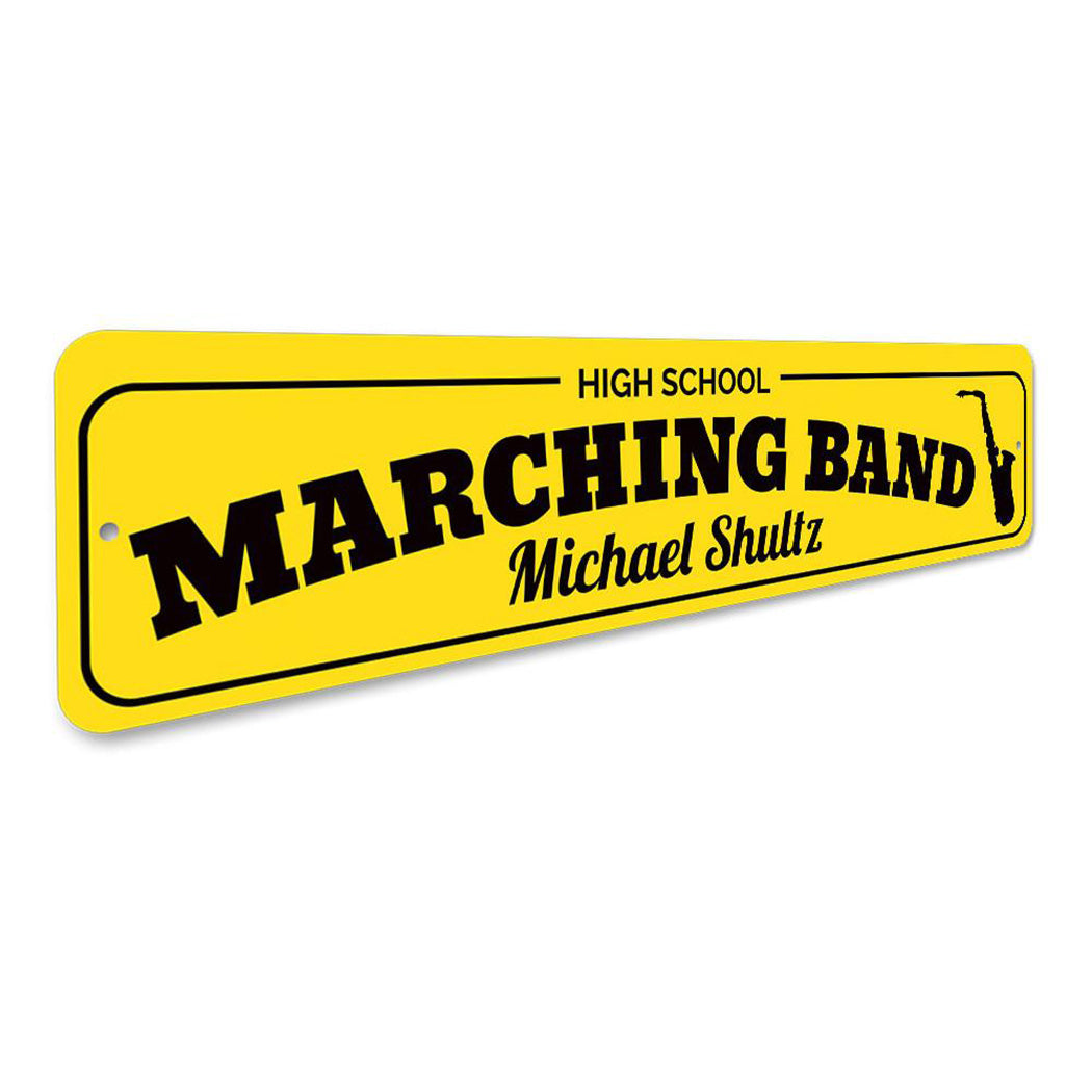 High School Marching Band Sign