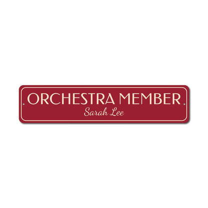 Orchestra Metal Sign