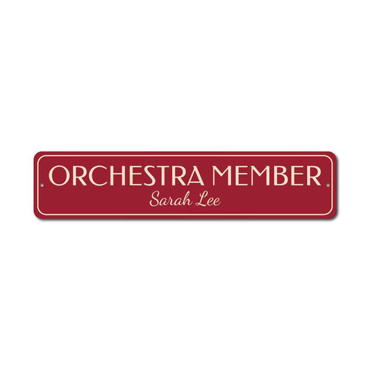 Orchestra Metal Sign