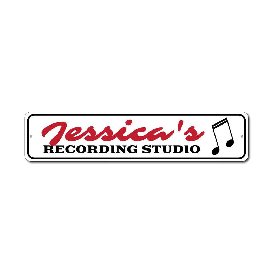 Recording Studio Metal Sign