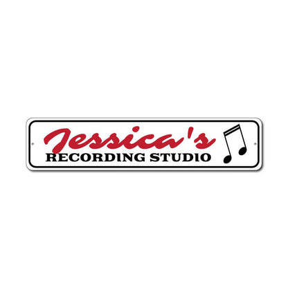 Recording Studio Metal Sign