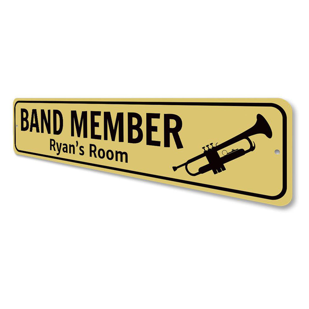 Trumpet Player Sign