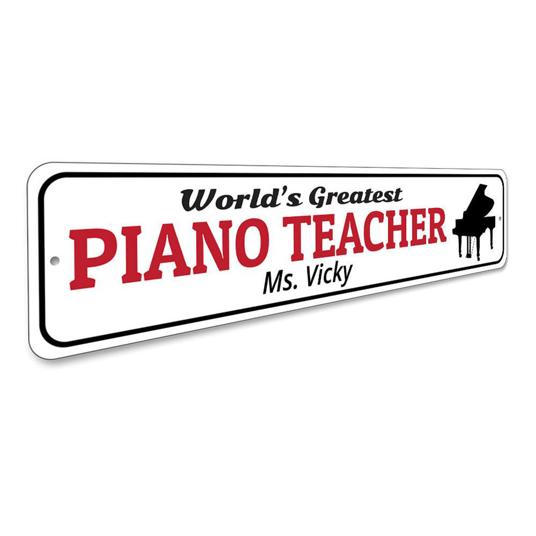 Piano Teacher Sign