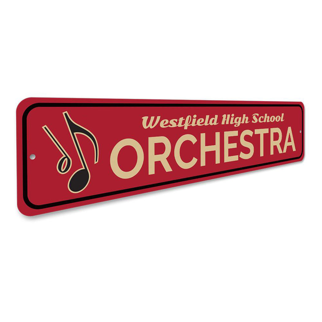 High School Orchestra Sign