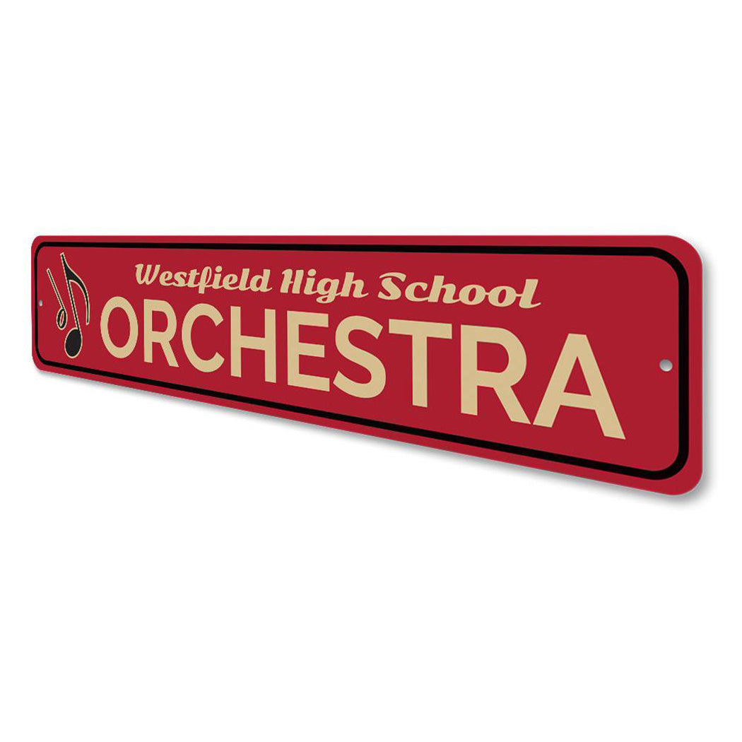 High School Orchestra Sign