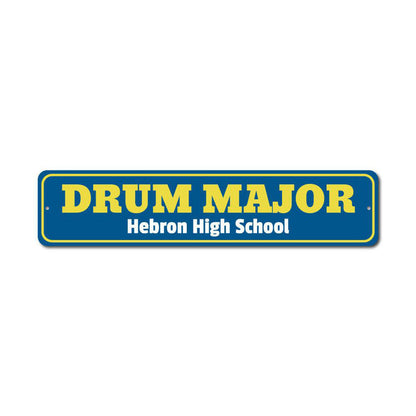 Drum Major Metal Sign