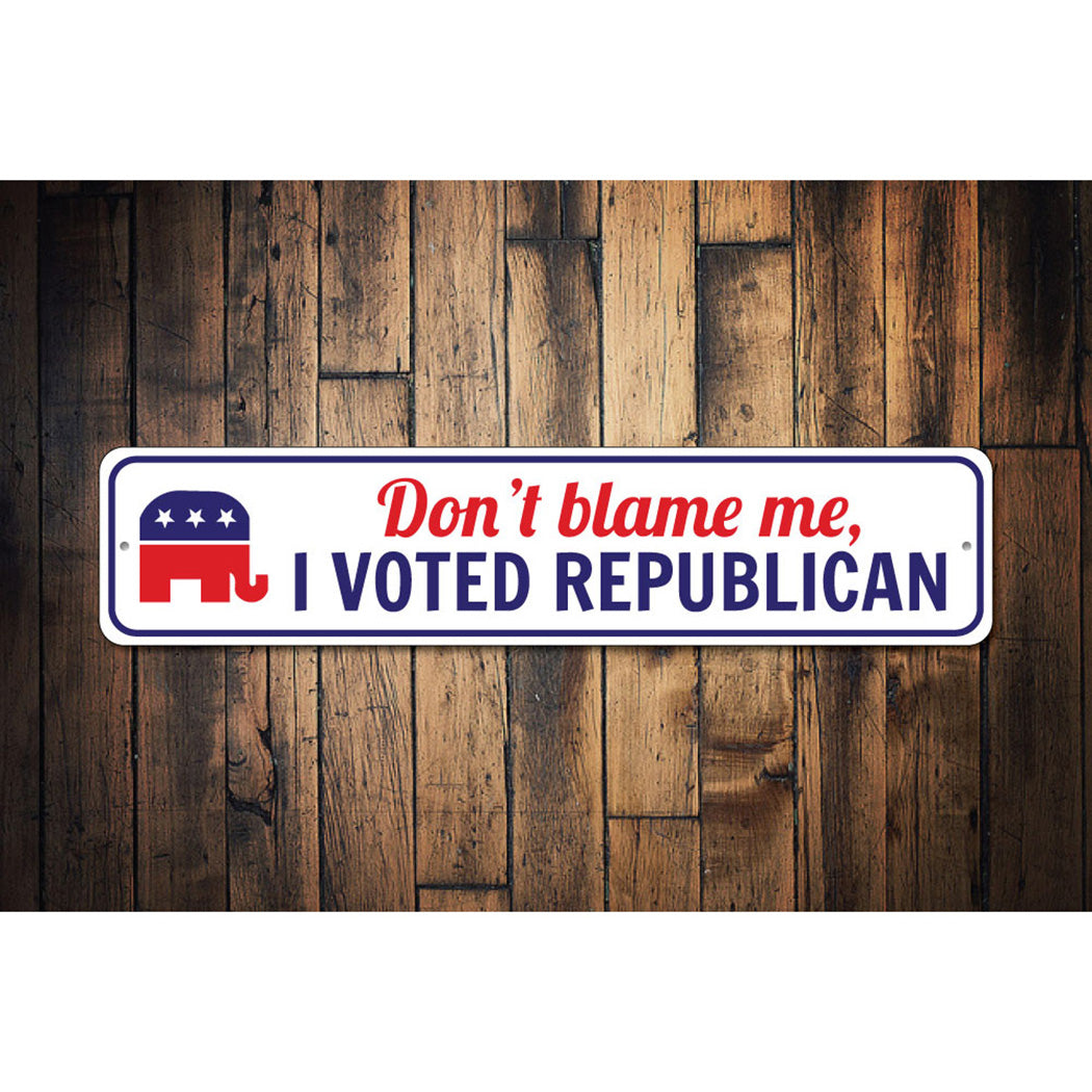 I Voted Republican Sign