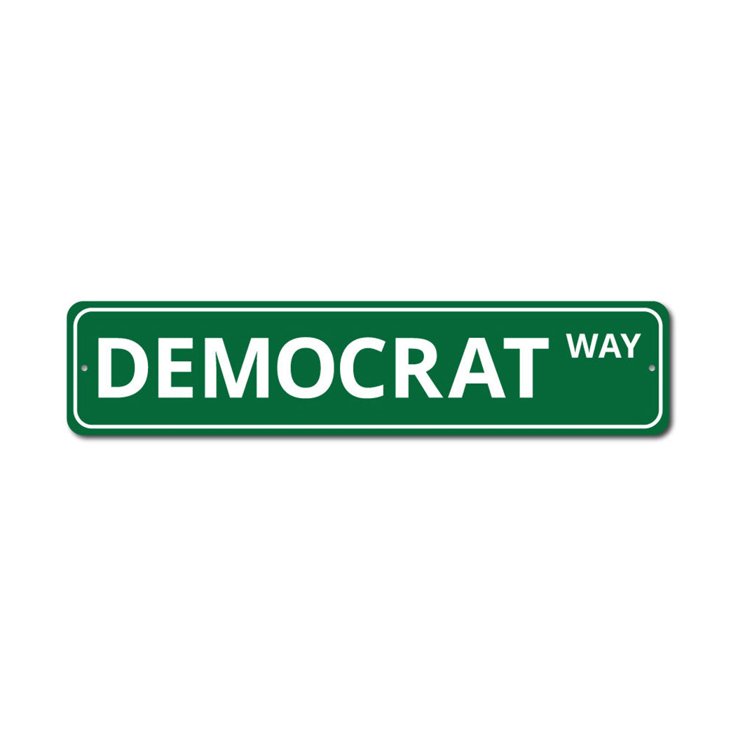 Democrat Metal Sign
