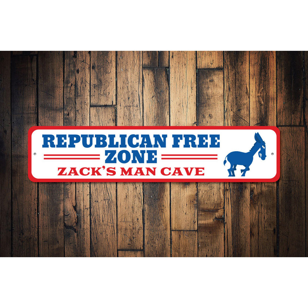 Republican Free Zone Sign