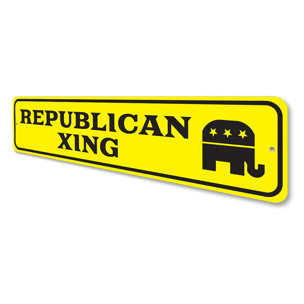 Republican Crossing Sign