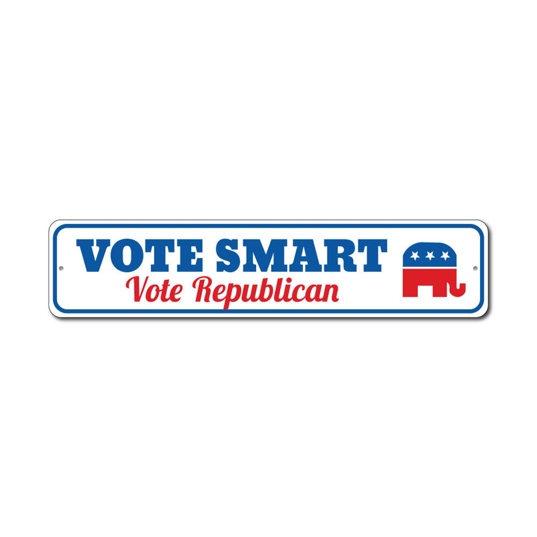 Vote Smart Republican Metal Sign
