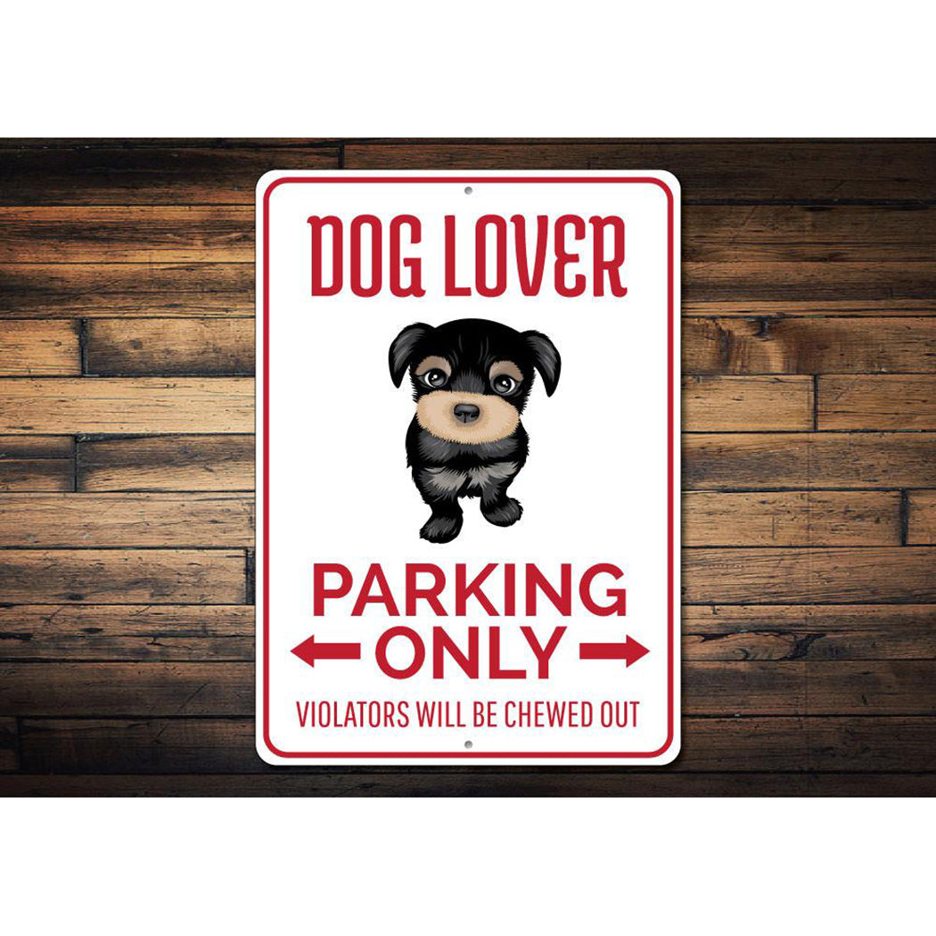 Dog Lover Parking Sign