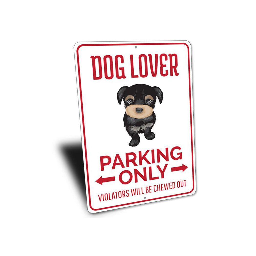 Dog Lover Parking Sign