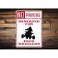 Four Wheeler Parking Sign