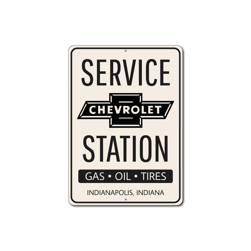 Chevy Service Station Sign