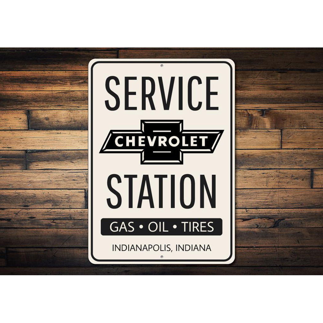 Chevy Service Station Sign