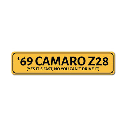 Camaro Year Metal Sign