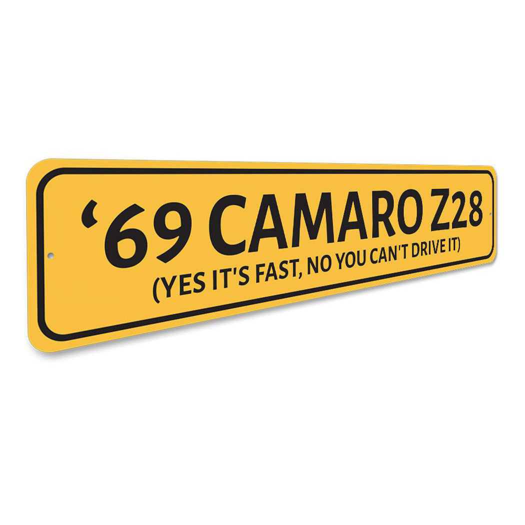 Camaro Year Sign