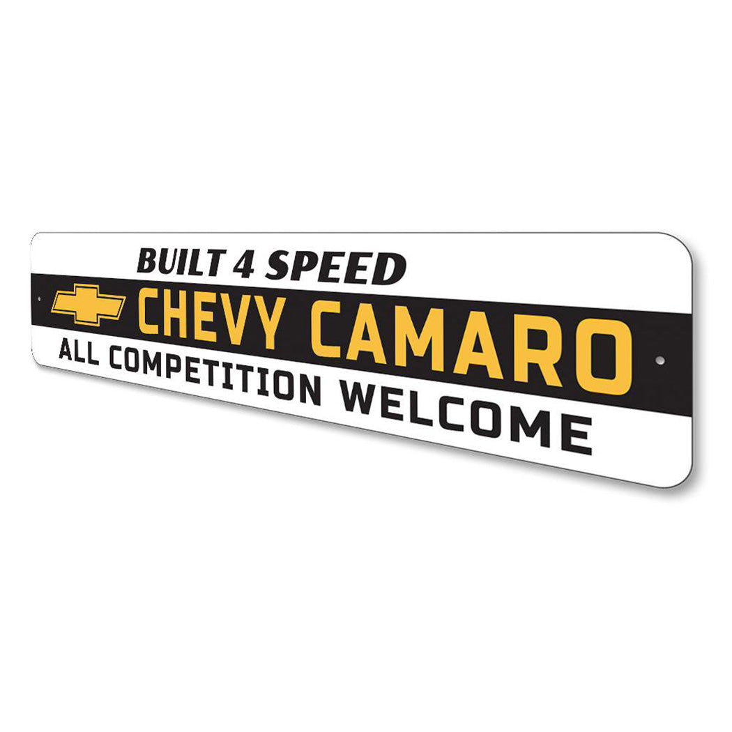 Camaro Built 4 Speed Sign