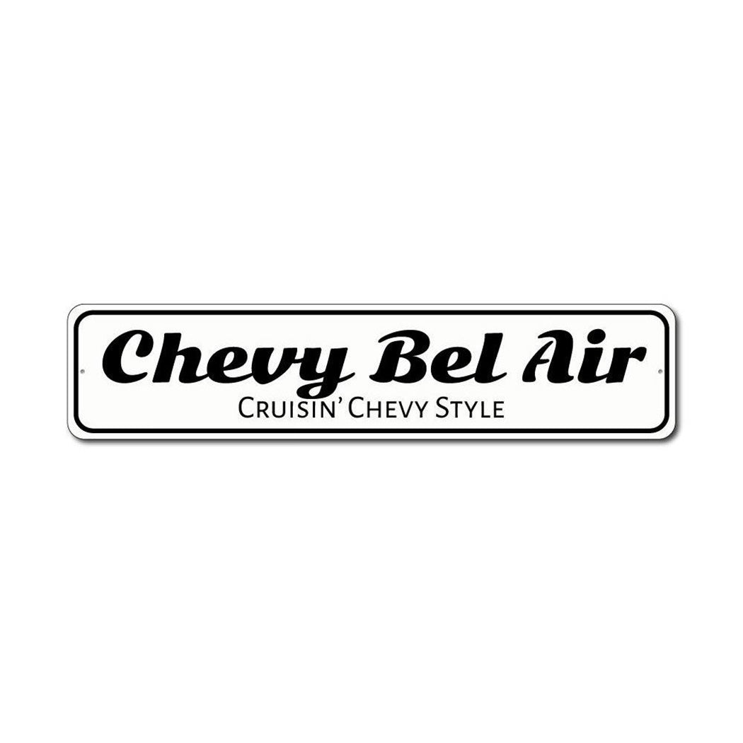 Chevy Bel Air Metal Sign