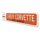 Chevy Corvette Garage Name Sign