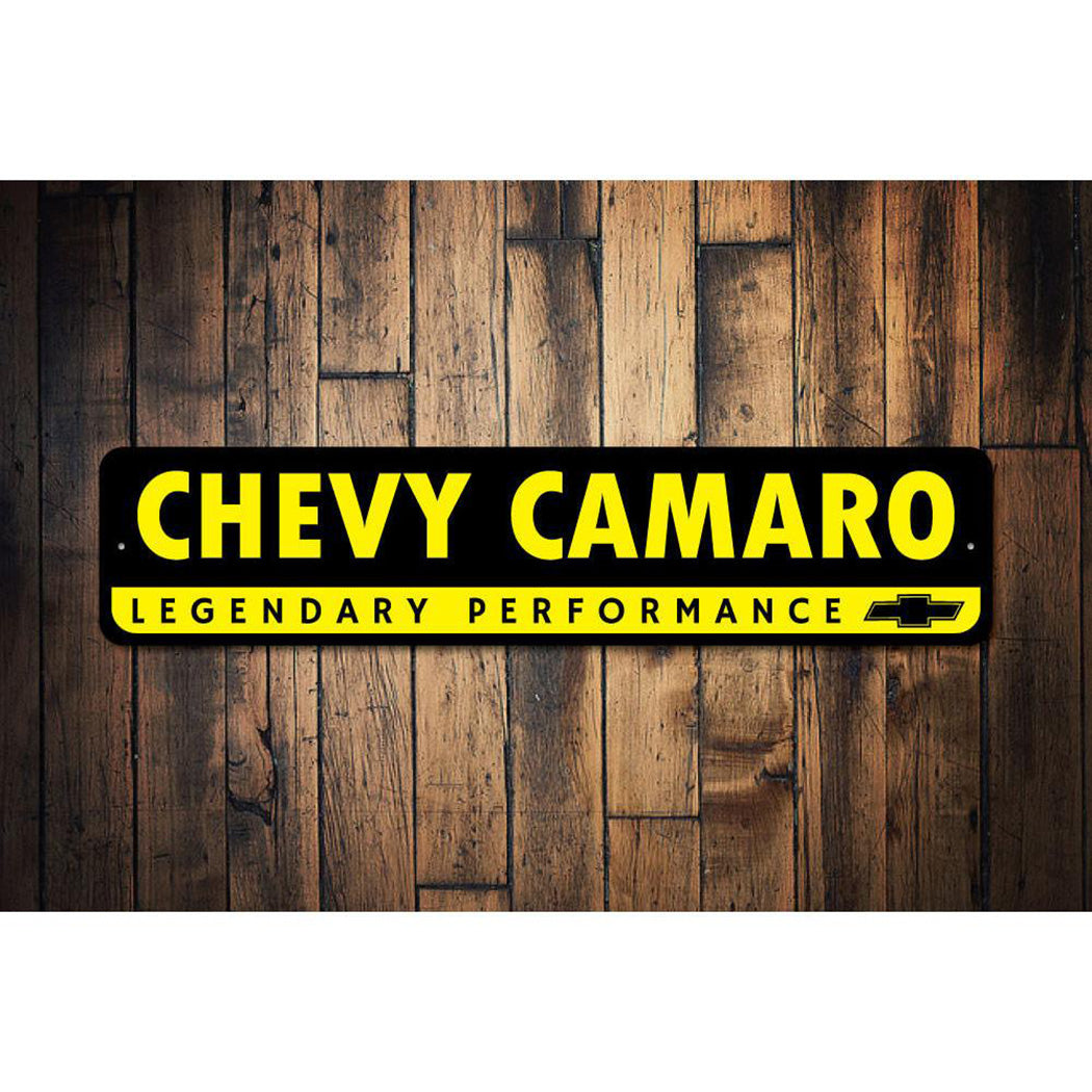 Chevy Logo Camaro Sign