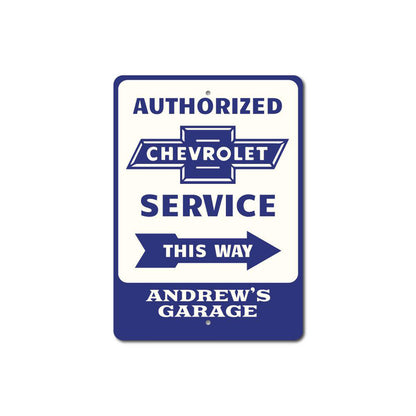 Chevrolet Service Sign