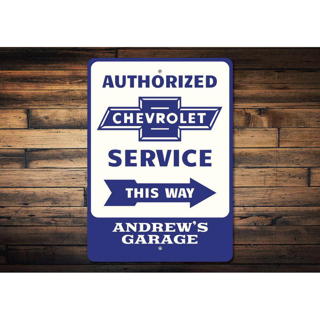 Chevrolet Service Sign