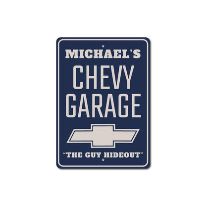 Chevy Logo Garage Sign