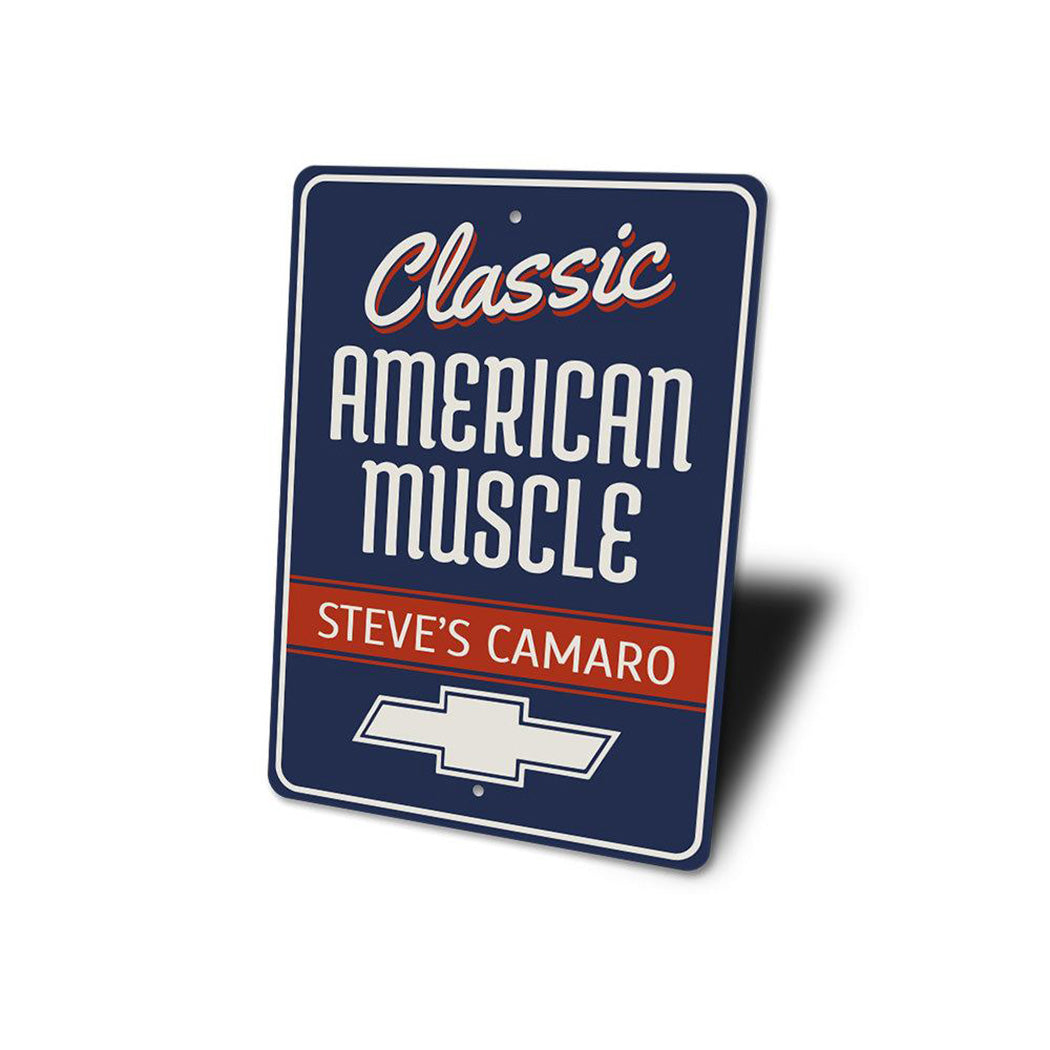 Classic American Muscle Camaro Sign