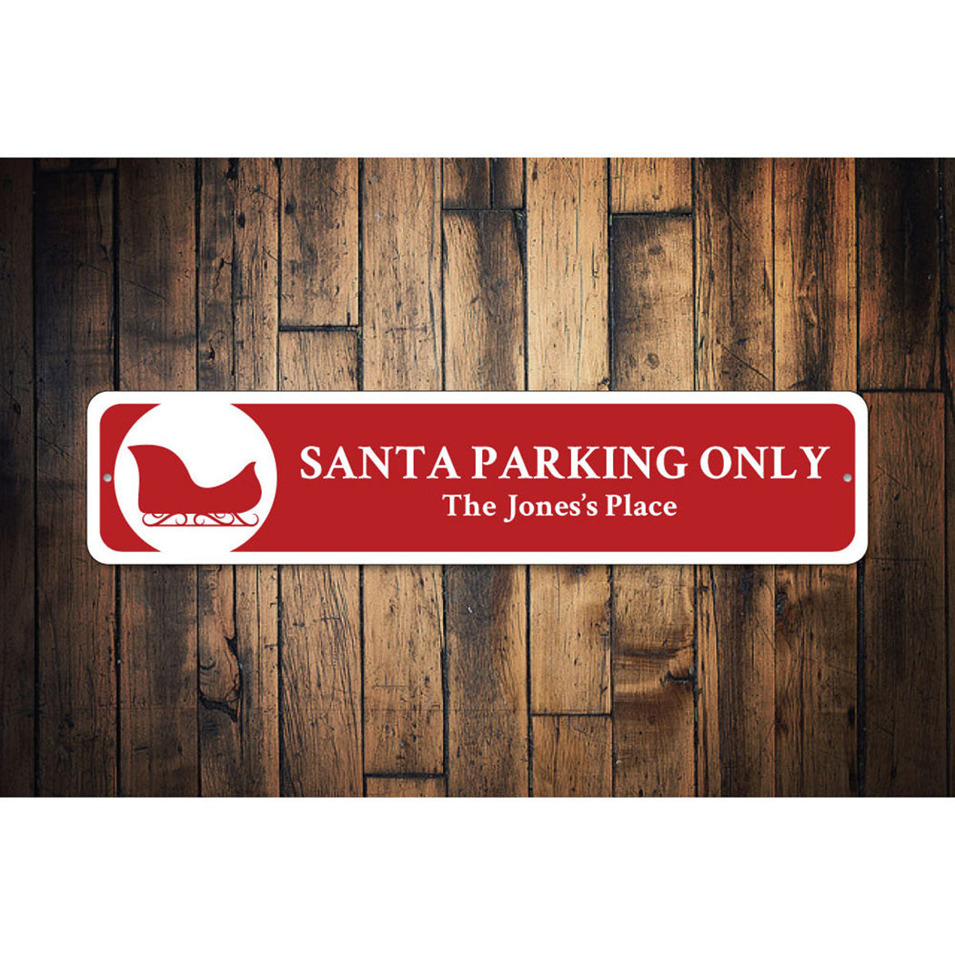 Santa Parking Sign