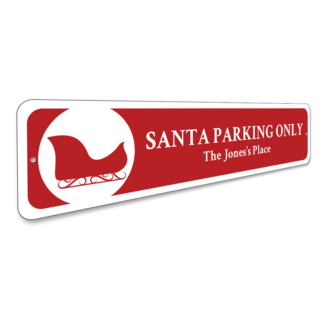 Santa Parking Sign