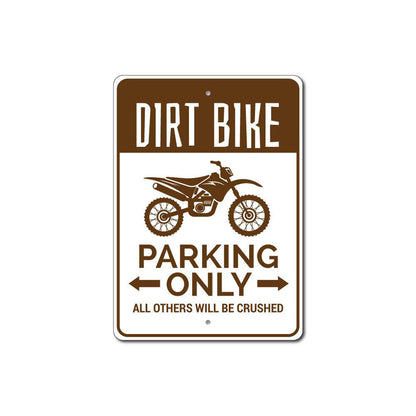 Dirt Bike Parking Sign